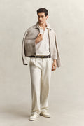 CREAM, WASHED SLUB HEAVY RUGGER BY GANT AU.