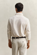 CREAM, WASHED SLUB HEAVY RUGGER, BACK-VIEW BY GANT AU.