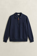 EVENING BLUE, PONTE DI ROMA HALFZIP, FLAT-LAY BY GANT AU.