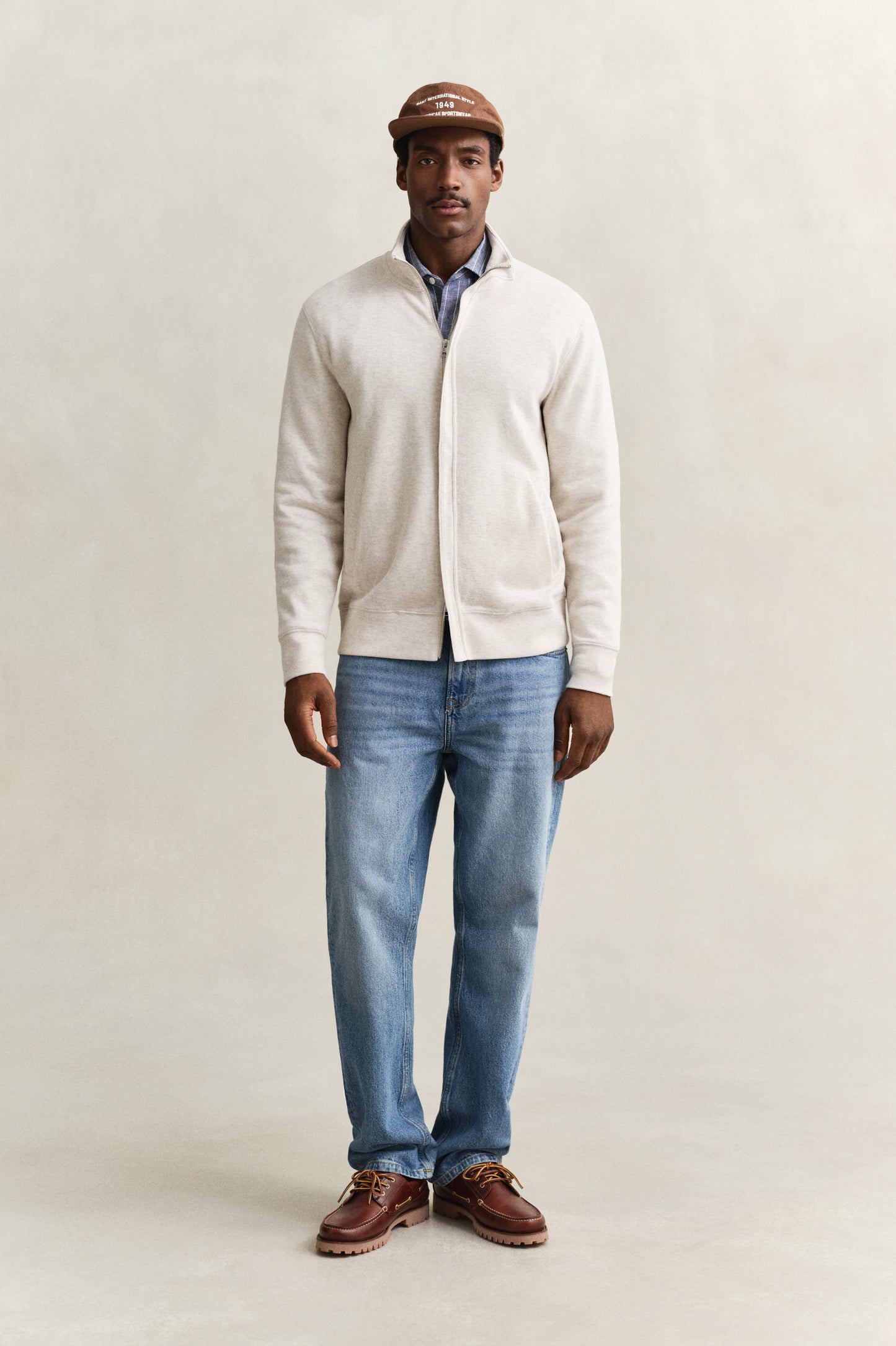 SEED MELANGE, LIGHT SACKER RIB FZ BY GANT AU.