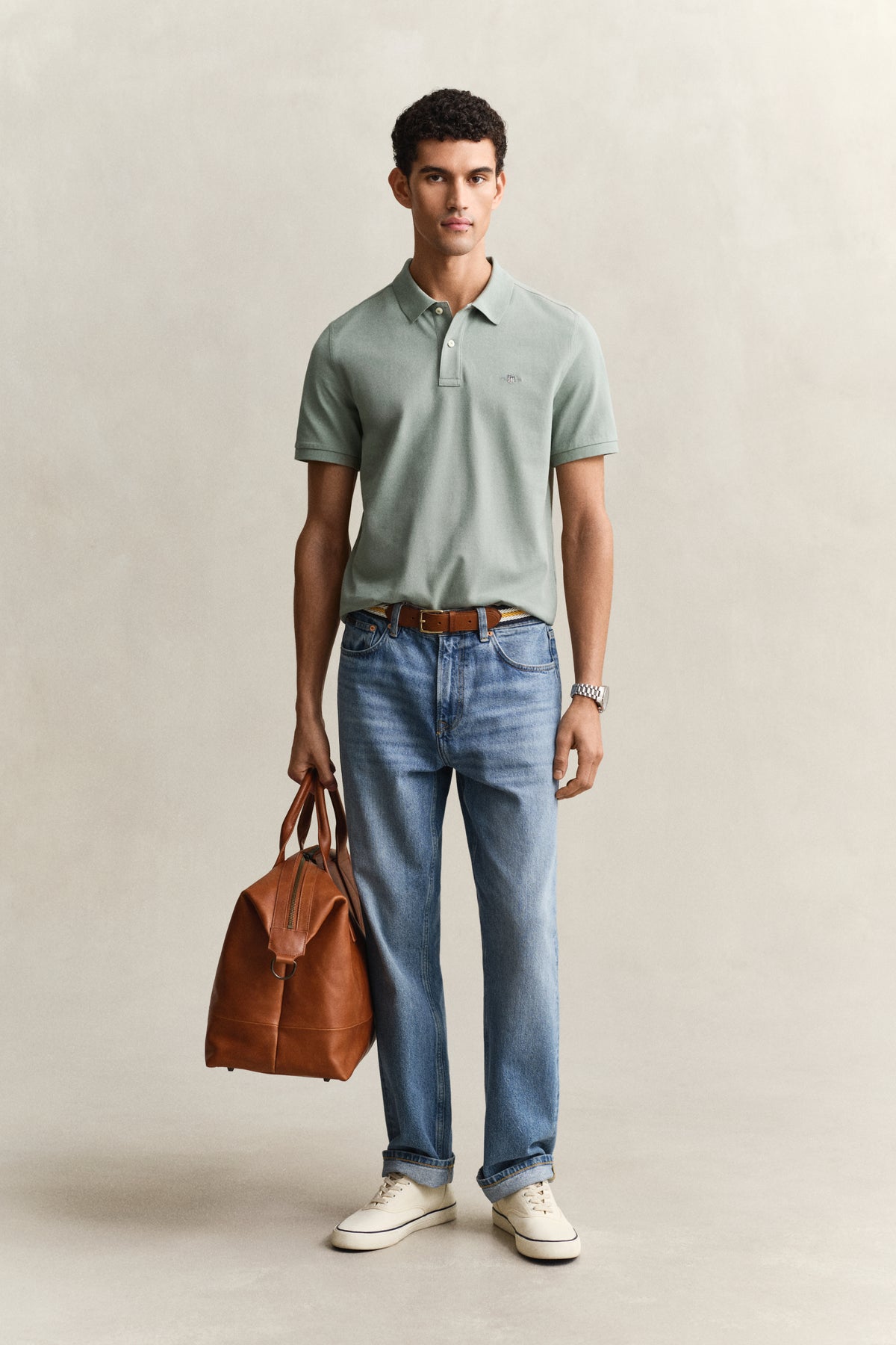 CERAMIC GREY, Classic Regular Polo Shirt BY GANT AU.
