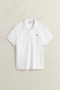 WHITE, Classic Regular Polo Shirt, FLAT-LAY BY GANT AU.