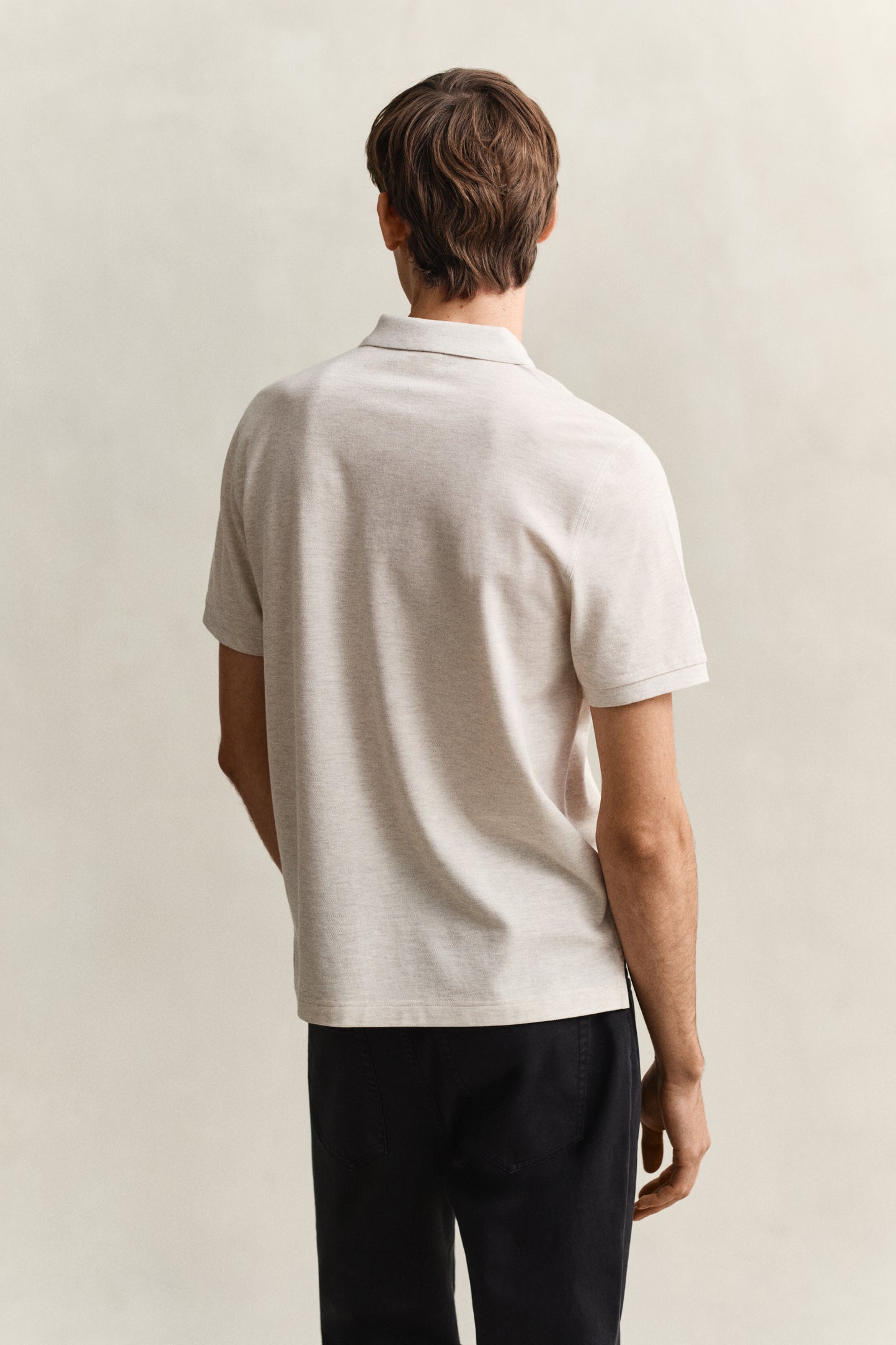SEED MELANGE, Classic Regular Polo Shirt, BACK-VIEW BY GANT AU.