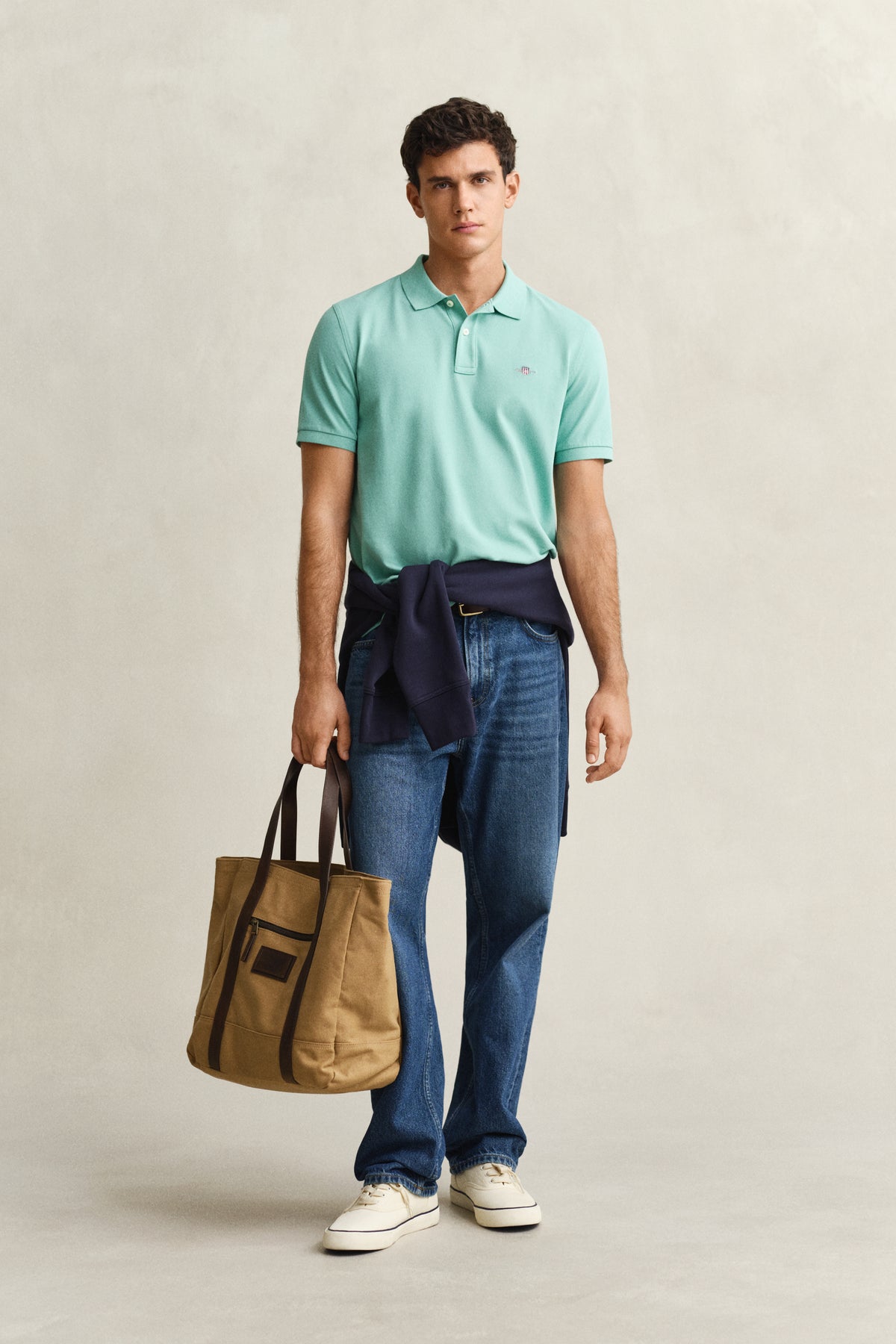MUTED TURQUOISE, Classic Regular Polo Shirt BY GANT AU.