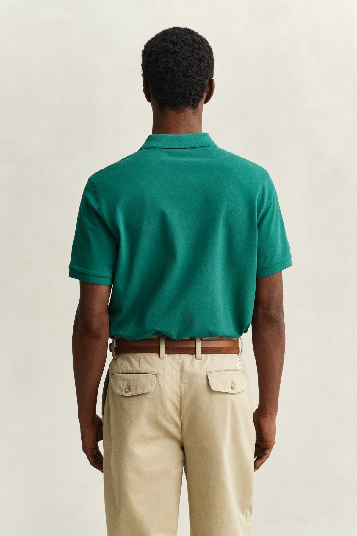 BOTANICAL HUE, Classic Regular Polo Shirt, BACK-VIEW BY GANT AU.