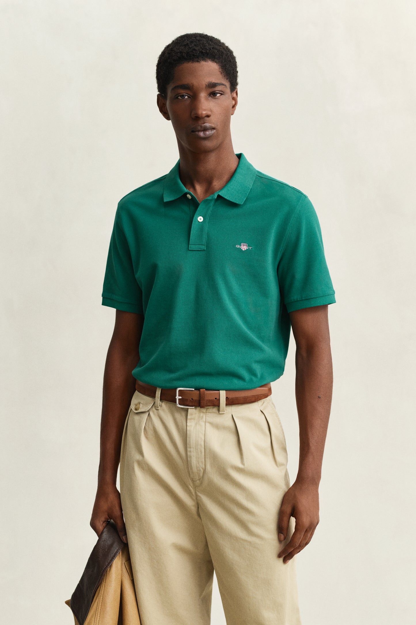 BOTANICAL HUE, Classic Regular Polo Shirt, FRONT-VIEW BY GANT AU.