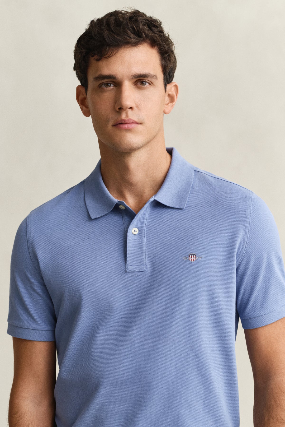 FADED DENIM, Classic Regular Polo Shirt, CLOSE-UP BY GANT AU.