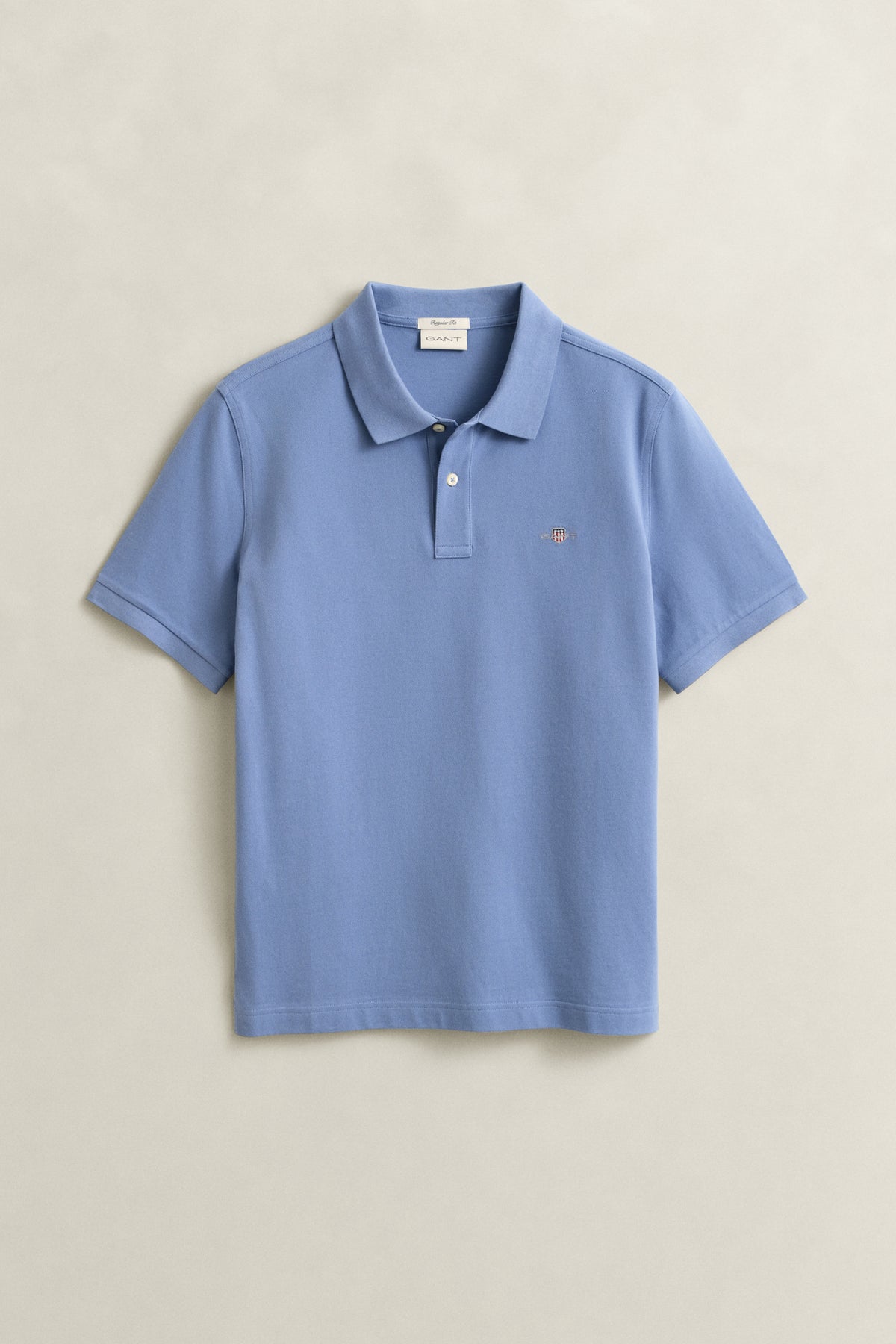 FADED DENIM, Classic Regular Polo Shirt, FRONT-VIEW BY GANT AU.