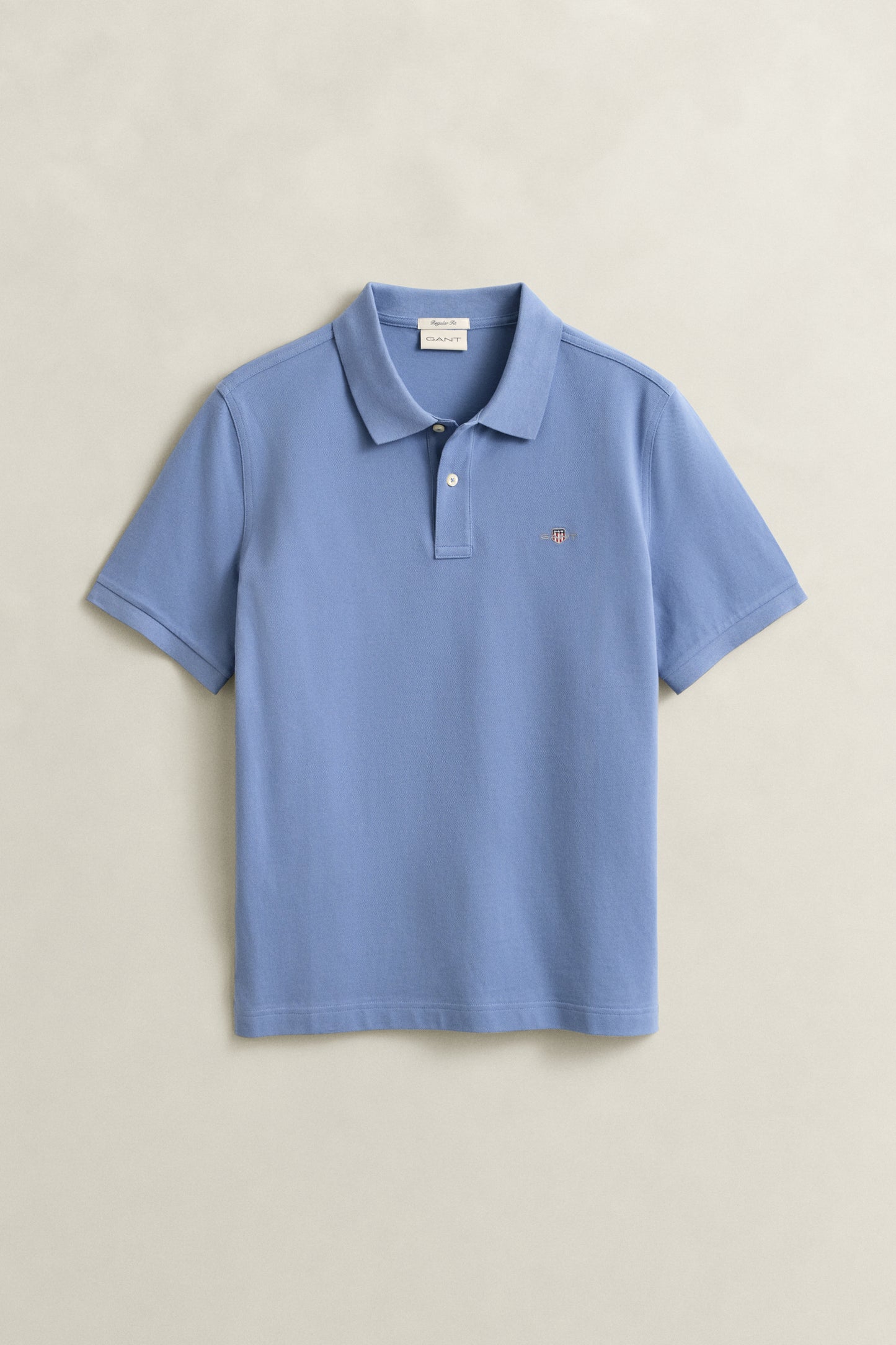 FADED DENIM, Classic Regular Polo Shirt, FRONT-VIEW BY GANT AU.