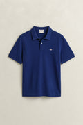 RICH NAVY, Classic Regular Polo Shirt, FLAT-LAY BY GANT AU.