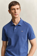 VINTAGE BLUE, Classic Regular Polo Shirt, CLOSE-UP BY GANT AU.