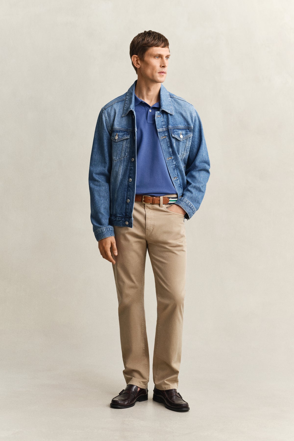 VINTAGE BLUE, Classic Regular Polo Shirt BY GANT AU.