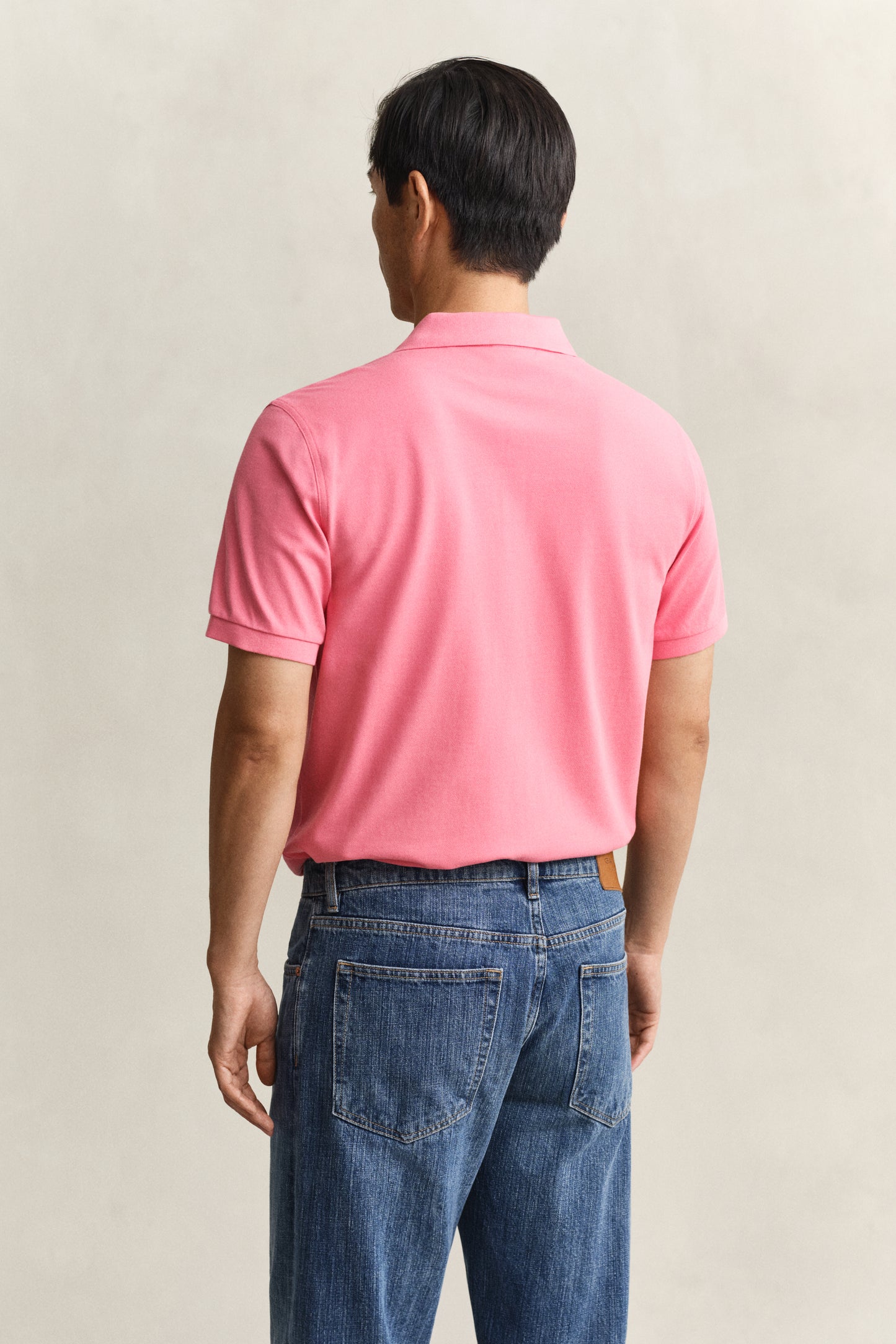 ROSE PINK, Classic Regular Polo Shirt, BACK-VIEW BY GANT AU.