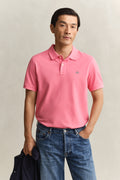 ROSE PINK, Classic Regular Polo Shirt, FRONT-VIEW BY GANT AU.