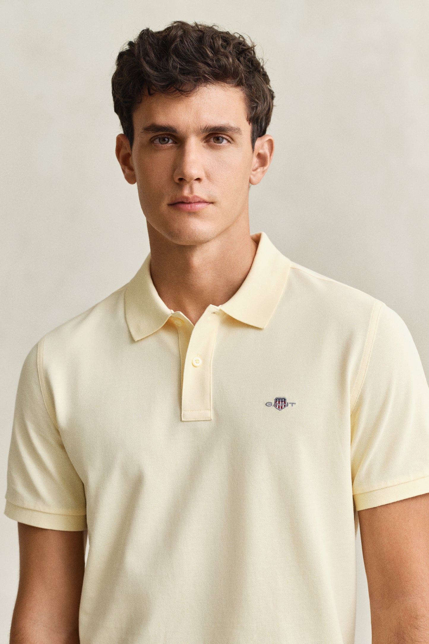 VANILLA YELLOW, Classic Regular Polo Shirt, CLOSE-UP BY GANT AU.