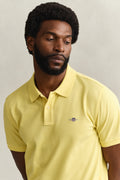 BANANA YELLOW, Classic Regular Polo Shirt, CLOSE-UP BY GANT AU.
