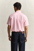 WASHED PINK, REG CLASSIC POPLIN SS SHIRT, BACK-VIEW BY GANT AU.