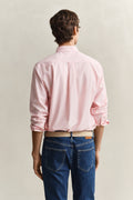WASHED PINK, REG CLASSIC POPLIN BANKER SHIRT, BACK-VIEW BY GANT AU.