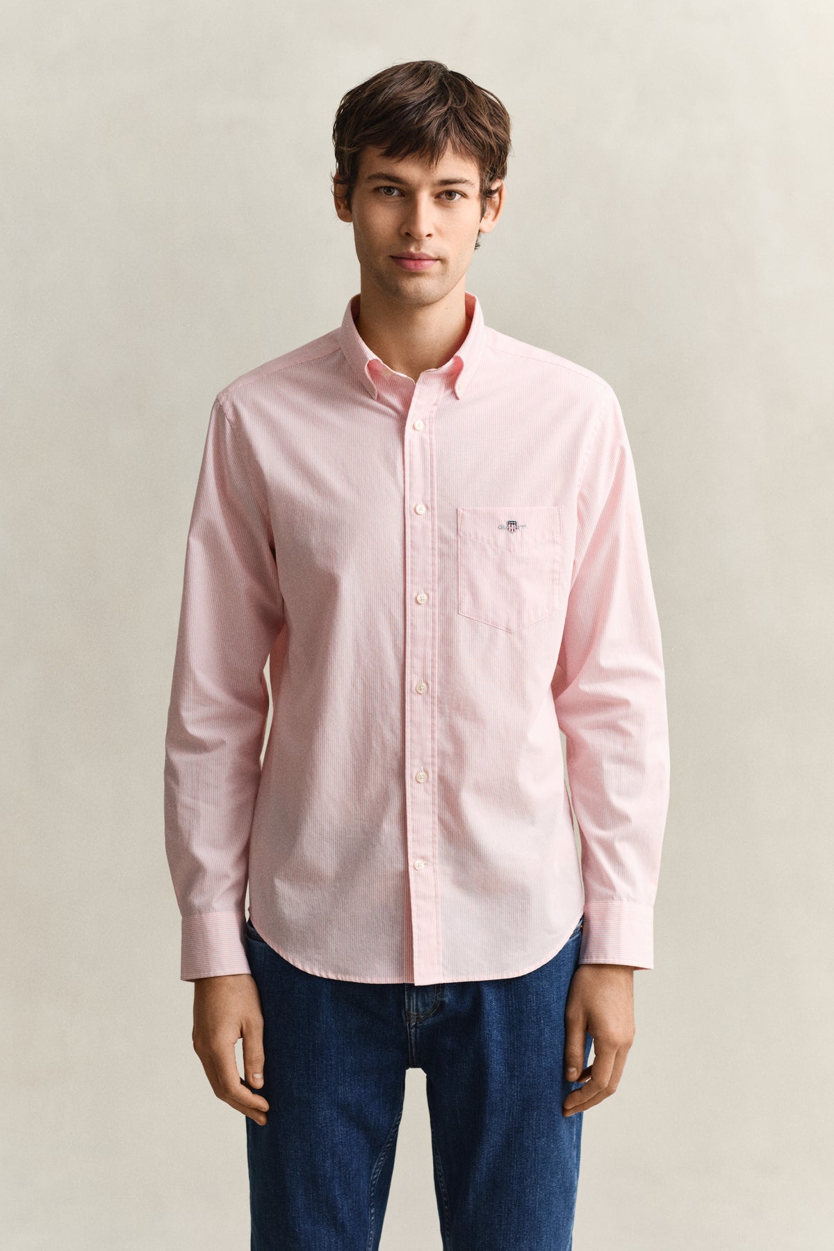 Banker Stripe Classic Poplin Shirt
