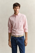 WASHED PINK, REG CLASSIC POPLIN BANKER SHIRT, FRONT-VIEW BY GANT AU.