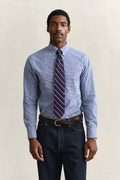 COLLEGE BLUE, REG CLASSIC POPLIN GINGHAM SHIRT, FRONT-VIEW BY GANT AU.