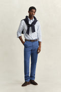 LIGHT BLUE, REG CLASSIC POPLIN GINGHAM SHIRT BY GANT AU.