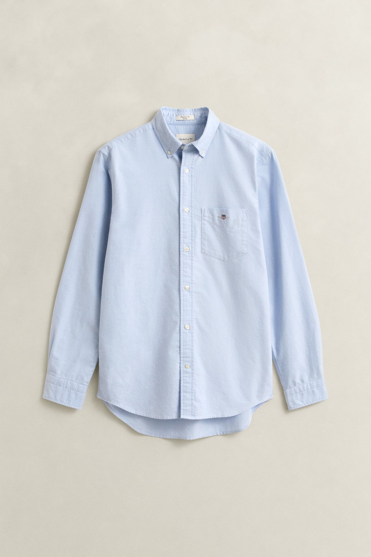 LIGHT BLUE, REG CLASSIC OXFORD SHIRT, FRONT-VIEW BY GANT AU.