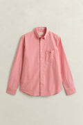 ROSE RED, REG CLASSIC OXFORD SHIRT, FLAT-LAY BY GANT AU.