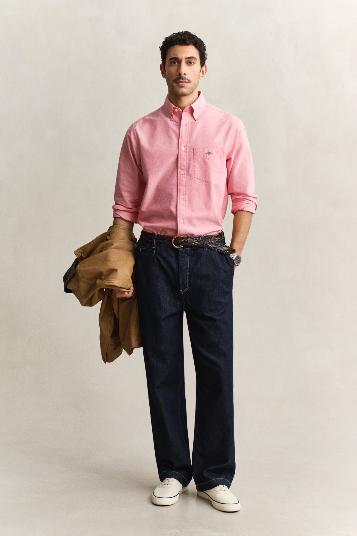 ROSE RED, REG CLASSIC OXFORD SHIRT BY GANT AU.
