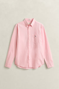 WASHED PINK, REG CLASSIC OXFORD SHIRT, FLAT-LAY BY GANT AU.