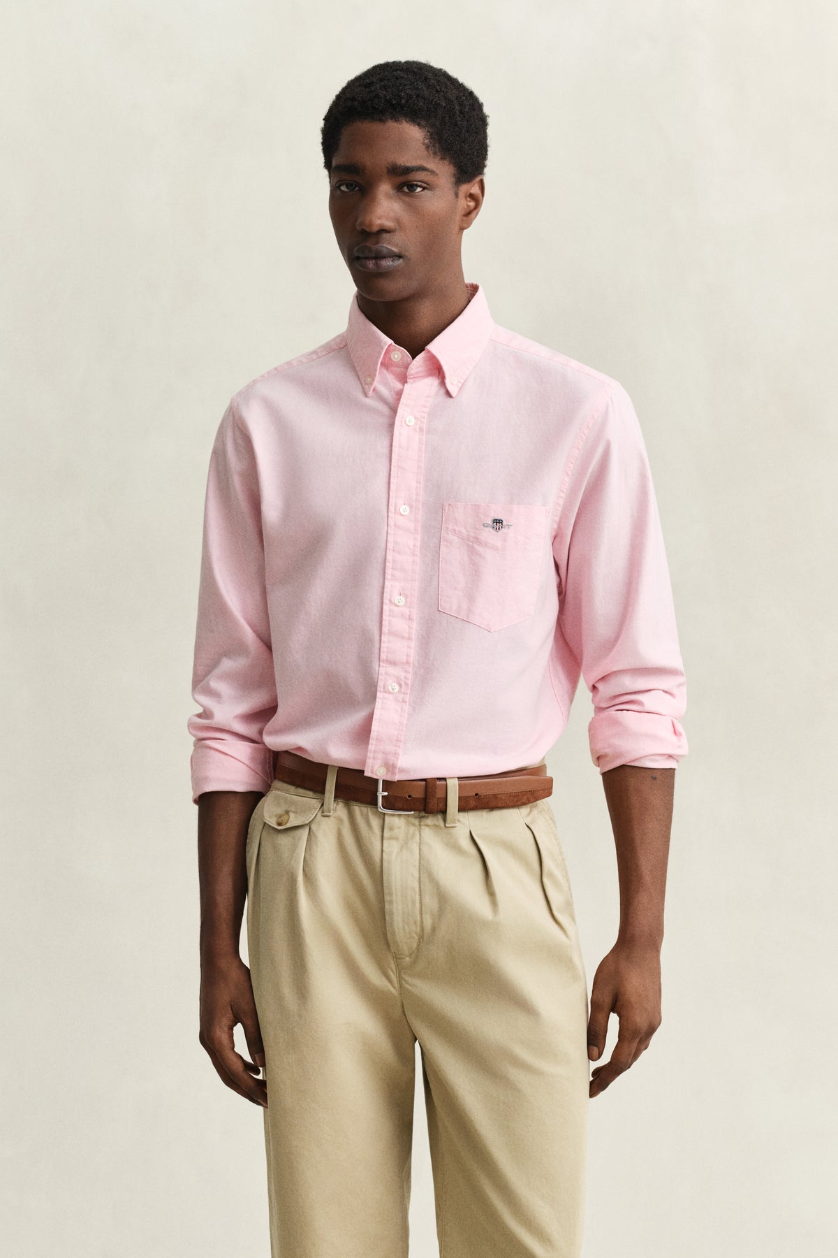 WASHED PINK, REG CLASSIC OXFORD SHIRT, FRONT-VIEW BY GANT AU.