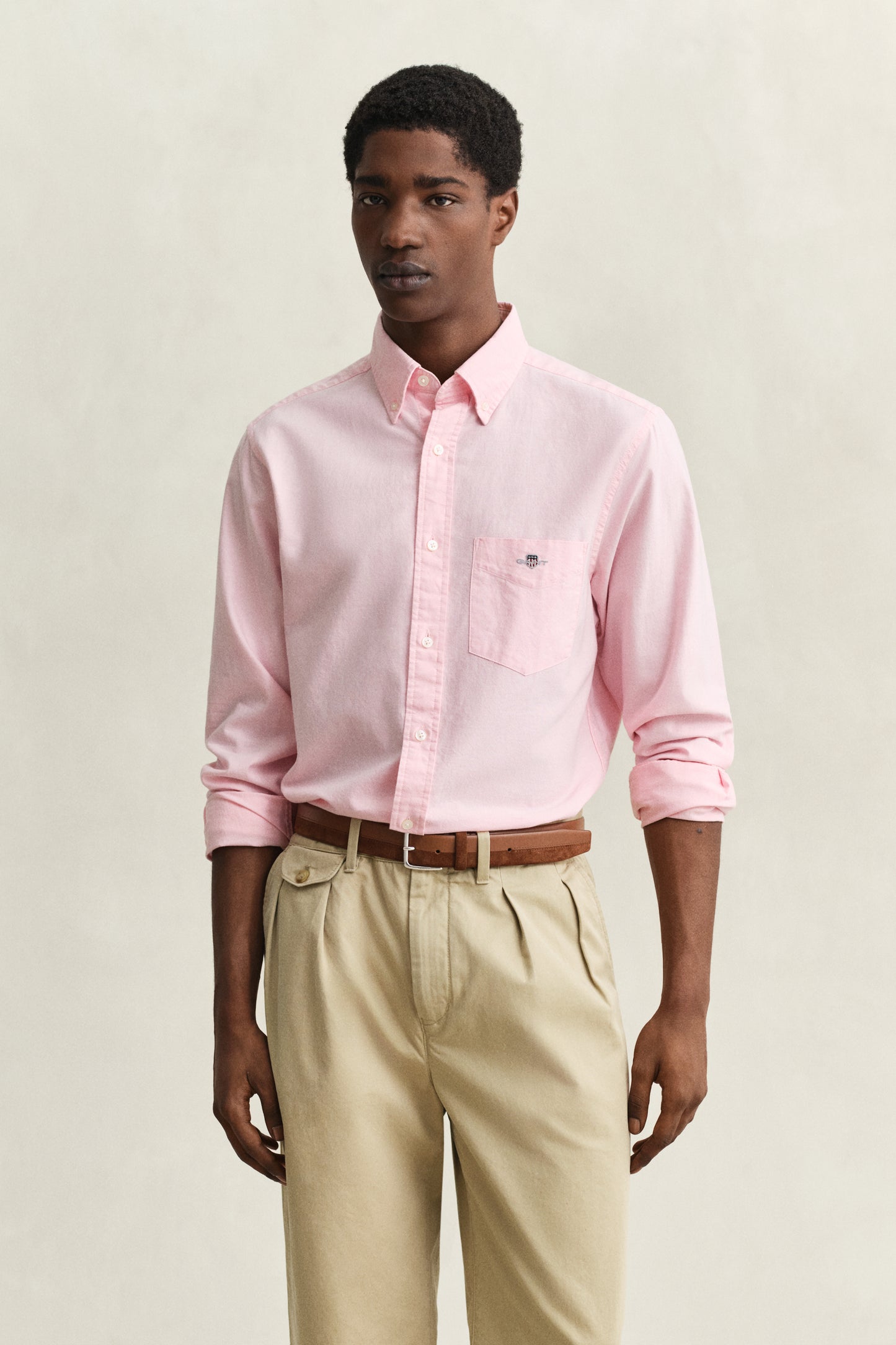 WASHED PINK, REG CLASSIC OXFORD SHIRT, FRONT-VIEW BY GANT AU.