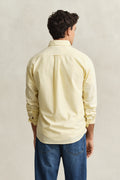 LIGHT MUSTARD YELLOW, REG CLASSIC OXFORD SHIRT, BACK-VIEW BY GANT AU.