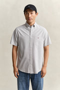 MODEL WEARING REG CLASSIC OXFORD SS SHIRT