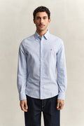MODEL WEARING SLIM CLASSIC OXFORD SHIRT