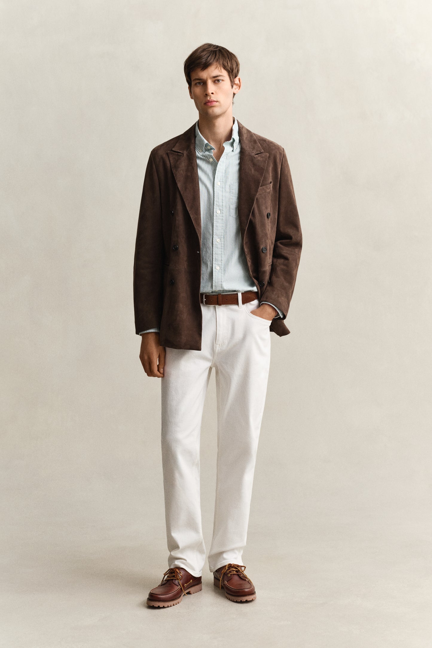 BOTANICAL HUE, REG CLASSIC OXFORD STRIPE SHIRT BY GANT AU.