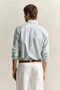 BOTANICAL HUE, REG CLASSIC OXFORD STRIPE SHIRT, BACK-VIEW BY GANT AU.