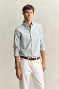 BOTANICAL HUE, REG CLASSIC OXFORD STRIPE SHIRT, FRONT-VIEW BY GANT AU.