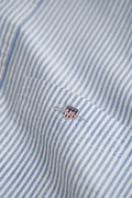 COLLEGE BLUE, REG CLASSIC OXFORD STRIPE SHIRT, FLAT-LAY BY GANT AU.