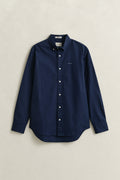 MARINE, REG PINPOINT OXFORD SHIRT, FRONT-VIEW BY GANT AU.
