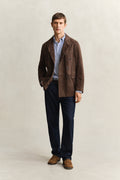 COLLEGE BLUE, REG CLASSIC POPLIN STRIPE SHIRT BY GANT AU.