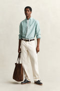 BOTANICAL HUE, REG CLASSIC OXFORD STRIPE SHIRT BY GANT AU.
