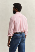 ROSE PINK, REG SEERSUCKER STRIPE SHIRT, BACK-VIEW BY GANT AU.