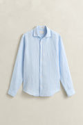 SKY BLUE, REG LINEN SHIRT, FLAT-LAY BY GANT AU.