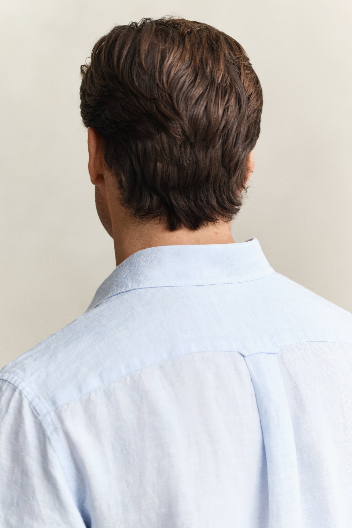 SKY BLUE, REG LINEN SS SHIRT, CLOSE-UP BY GANT AU.