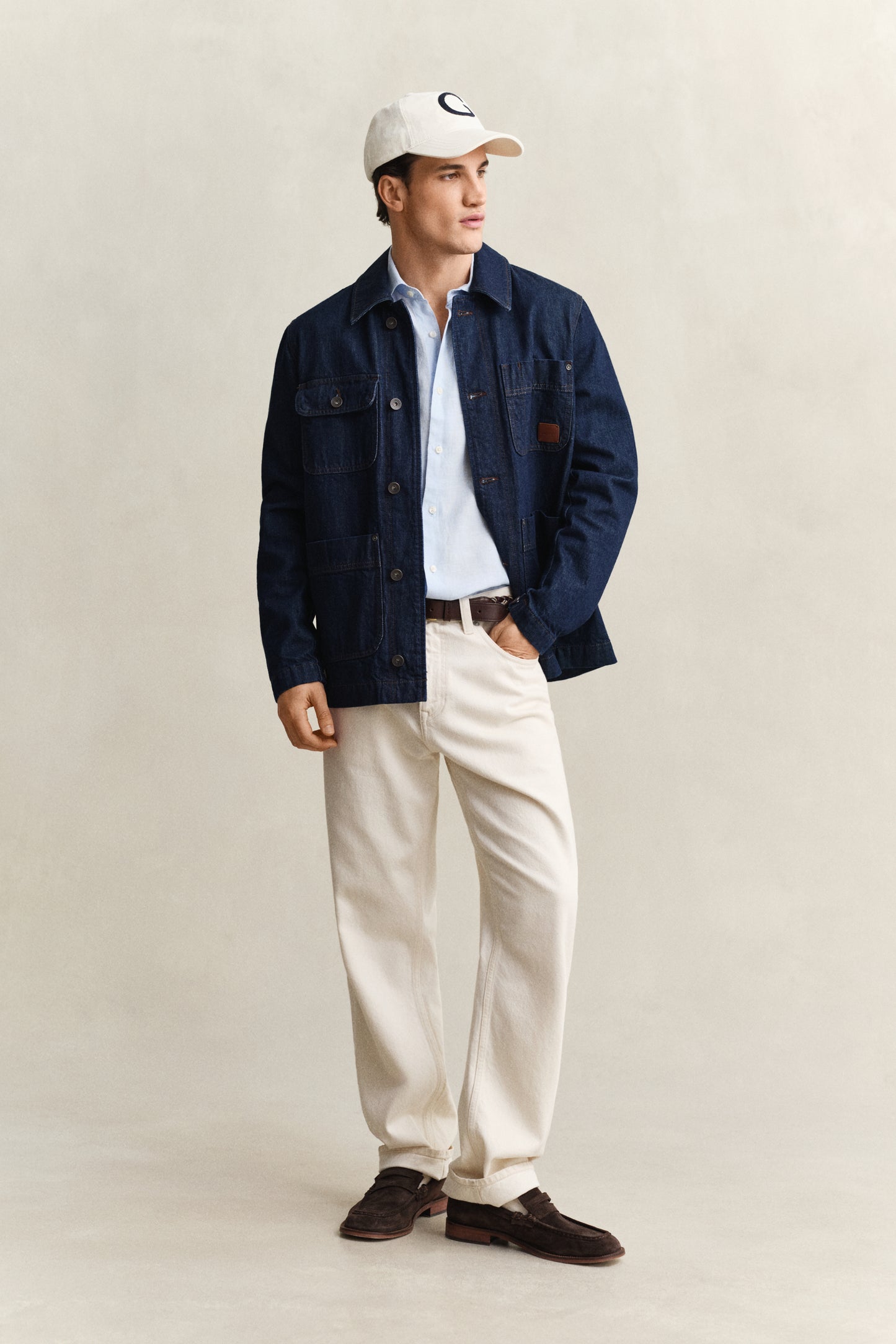 SKY BLUE, REG LINEN SS SHIRT BY GANT AU.