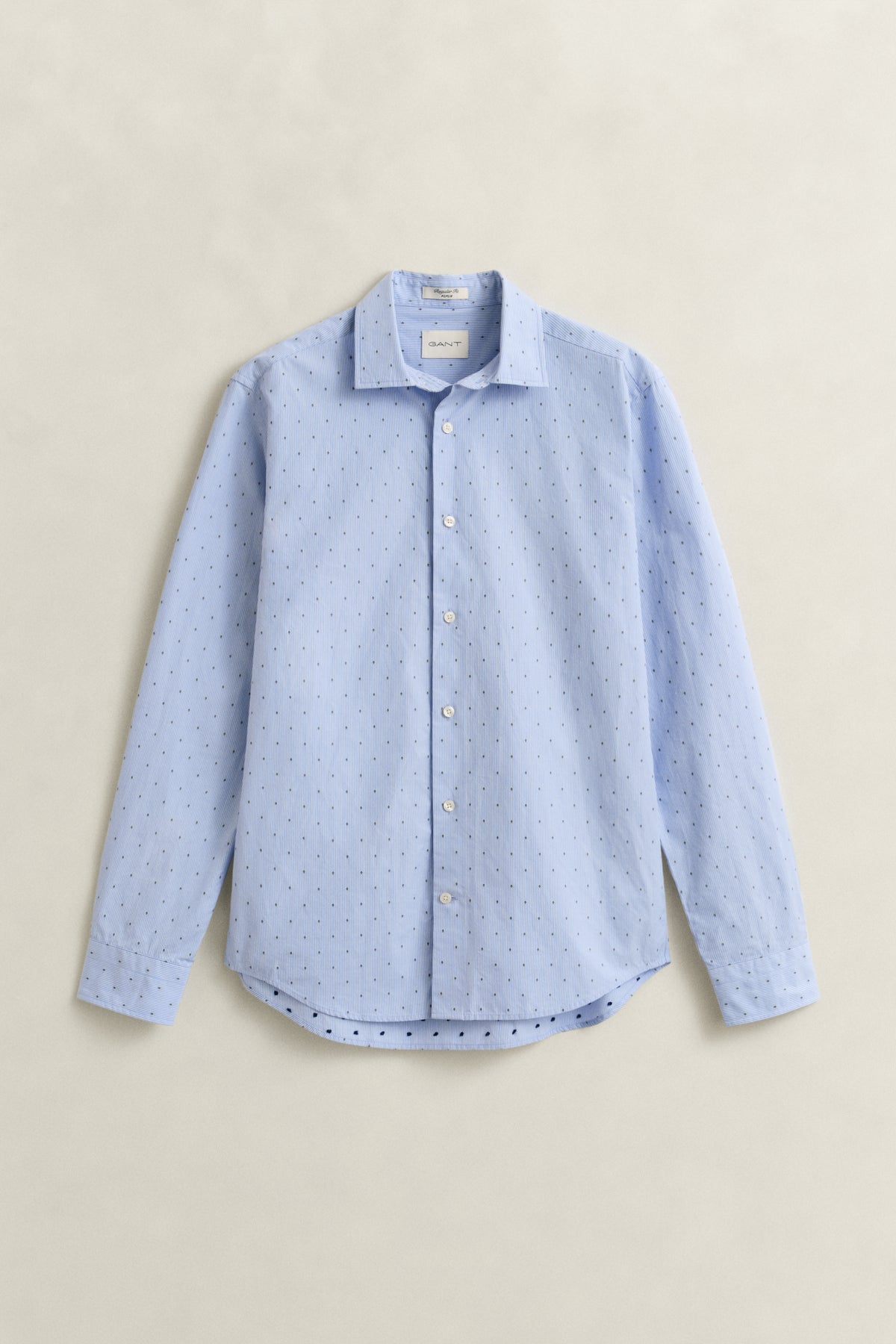 LAVENDER BLUE, REG FIL COUPE SHIRT, FLAT-LAY BY GANT AU.