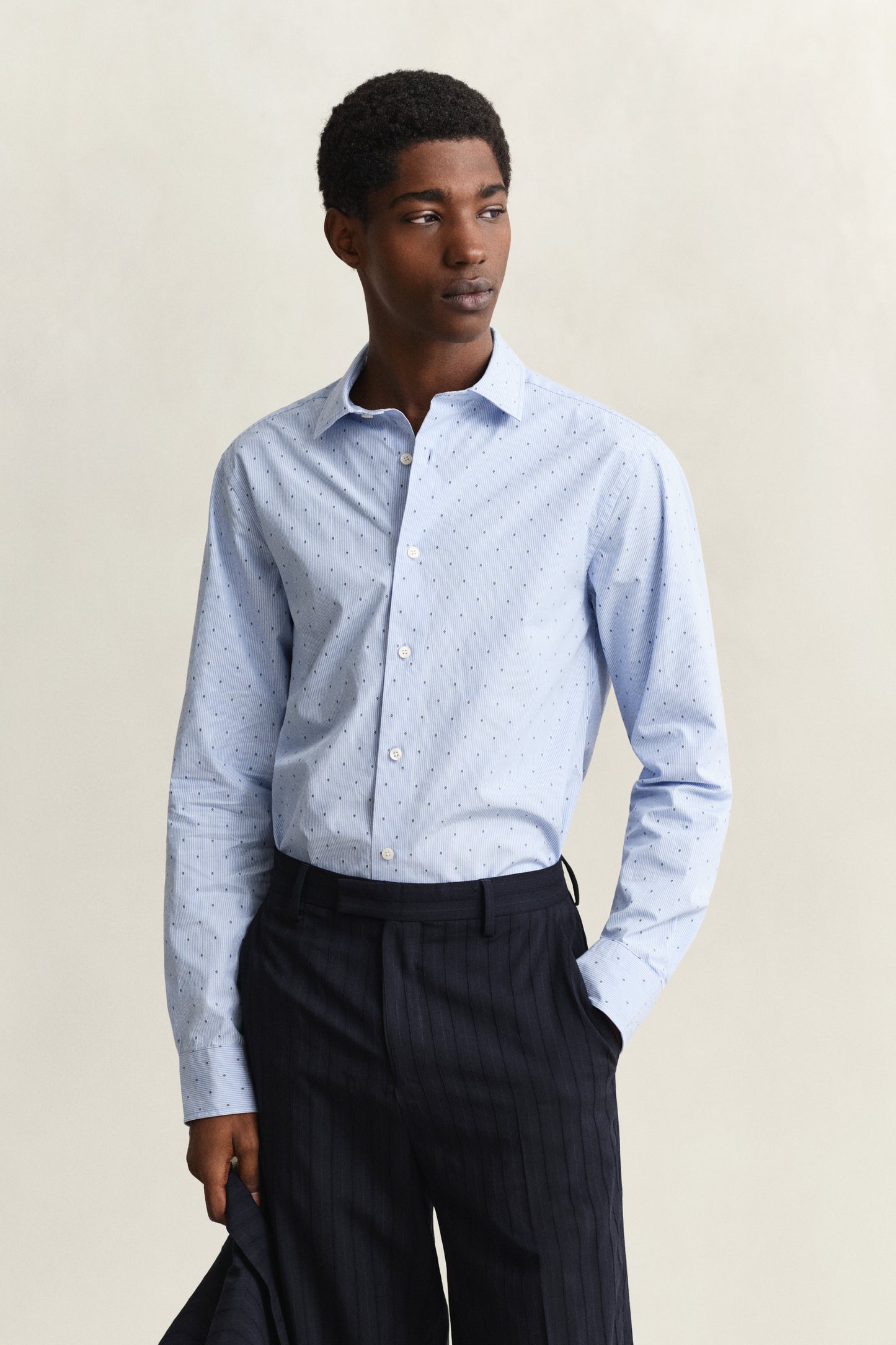 LAVENDER BLUE, REG FIL COUPE SHIRT, FRONT-VIEW BY GANT AU.