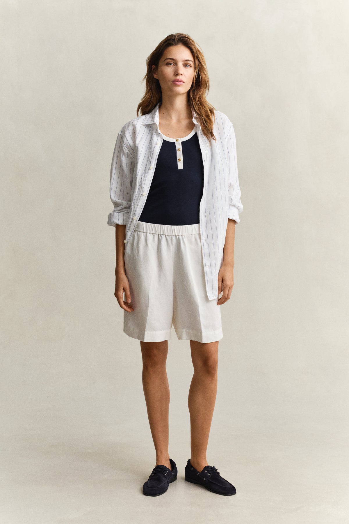 Linen Blend Shorts