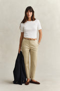 OAT BEIGE, Classic Slim Chinos BY GANT AU.